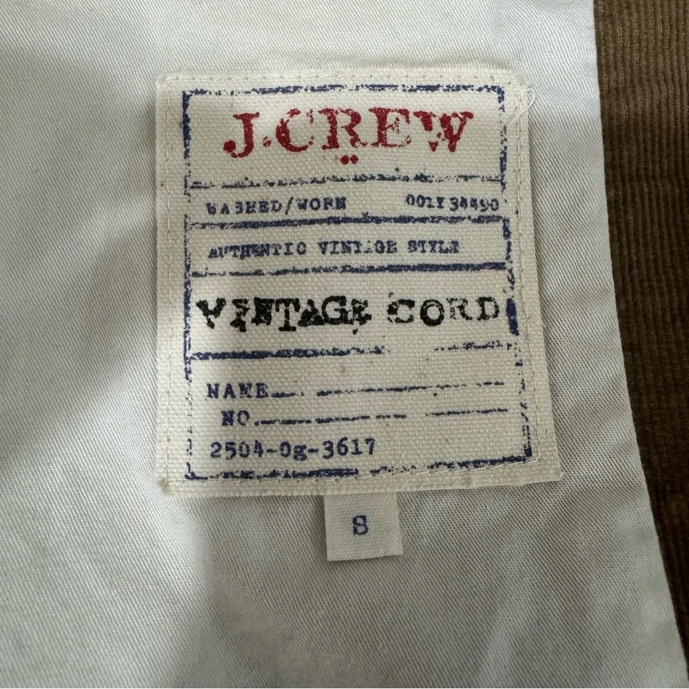 J.Crew Corduroy Blazer Jacket Brown Size S (Unisex: Men’s S/Women’s M-L) - Picture 2 of 11